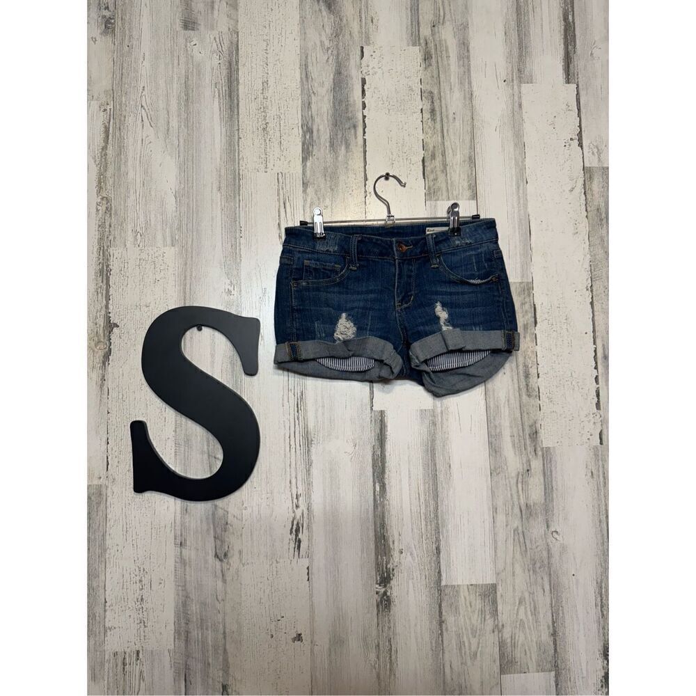 blue jean shorts